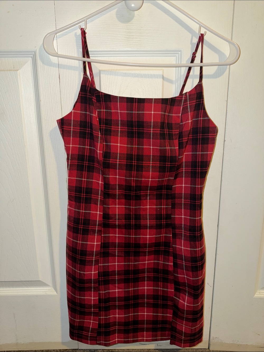 Forever 21 Red and Black Plaid Mini Dress